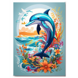 Картина «Играющий дельфин» фото