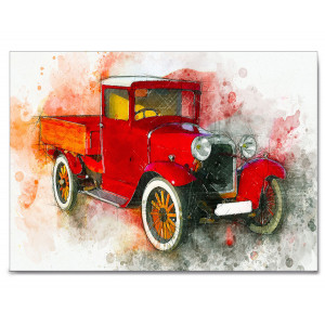 Картина «Красный грузовик» фото