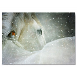 Картина «Лошадь и снегирь» фото