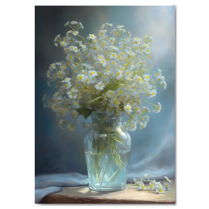 Картина «Белые цветы в вазе» фото