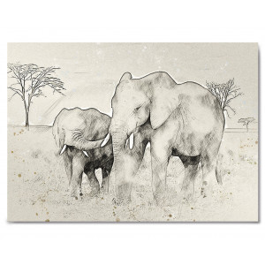 Картина «Слоны» фото