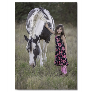 Картина «Девочка и лошадь»  фото
